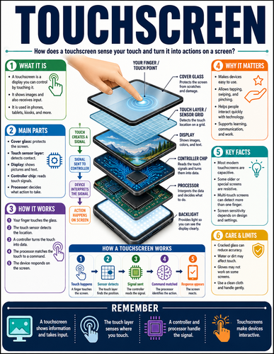 Touchscreen I How Things Work I Infographic