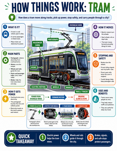 Tram I How Things Work I Infographic