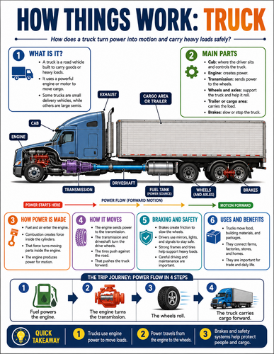 Truck I How Things Work I Infographic