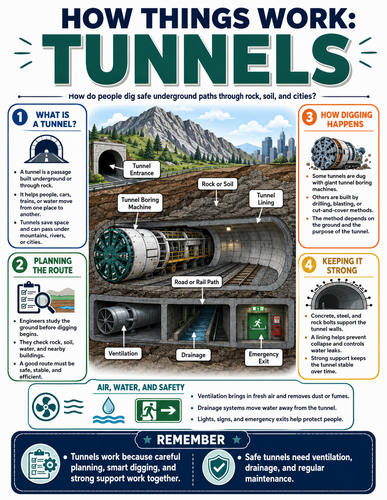 Tunnels I How Things Work I Infographic