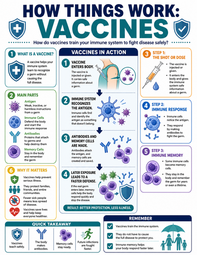 Vaccines I How Things Work I Infographic