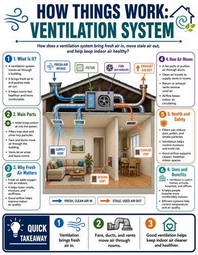Ventilation System I How Things Work I Infographic