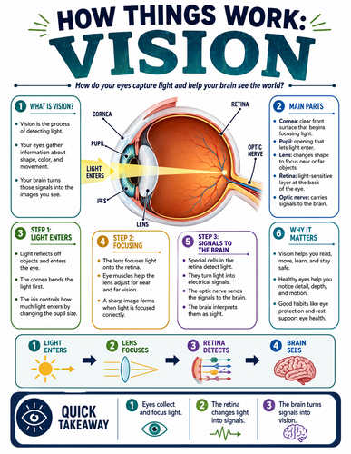 Vision I How Things Work I Infographic