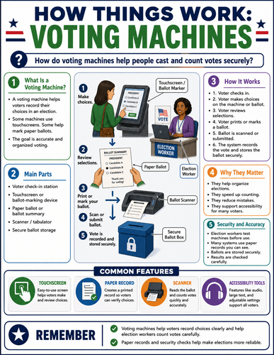 Voting Machines I How Things Work I Infographic