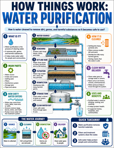 Water Purification I How Things Work I Infographic
