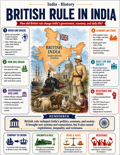 British Rule in India I Infographic