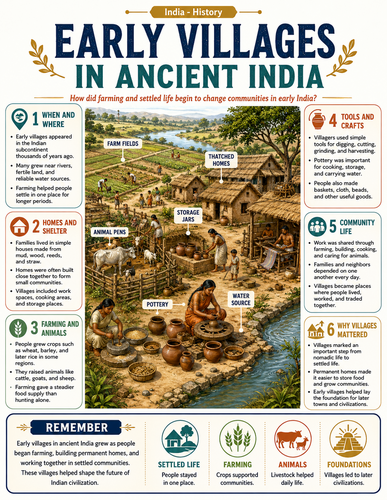 Early Villages in Ancient India I Infographic