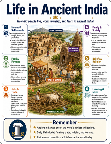 Life in Ancient India I Infographic