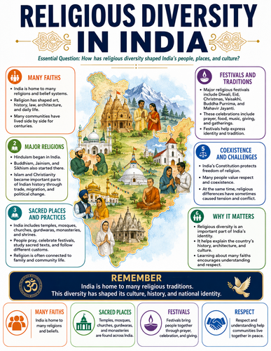 Religious Diversity in India I Infographic