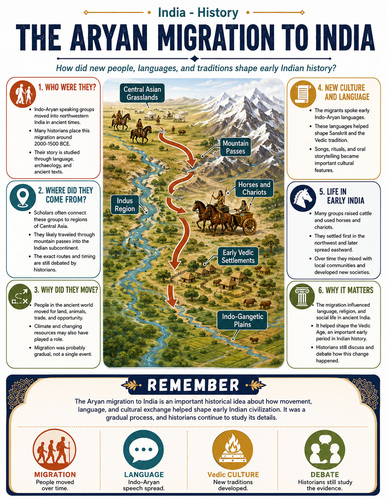 The Aryan Migration to India I Infographic