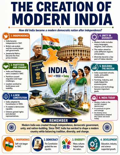 The Creation of Modern India I Infographic