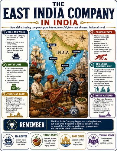 The East India Company in India I Infographic