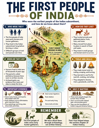 The First People of India I Infographic