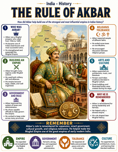 The Rule of Akbar I Infographic