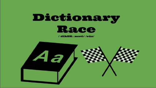 Dictionary Activity - Race