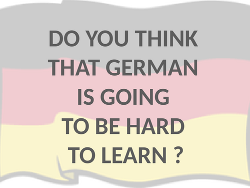Introductory lesson , greetings + name - German