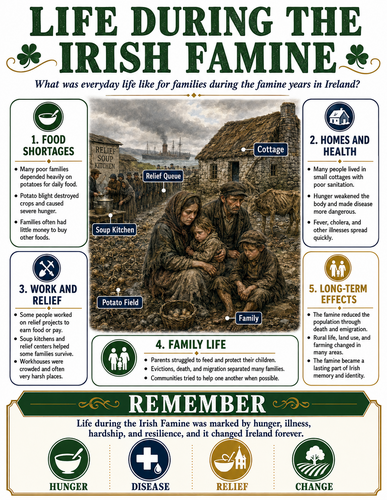 Life During the Irish Famine I Infographic