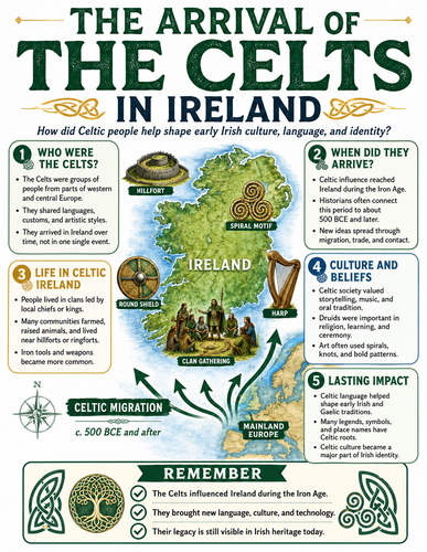 The Arrival of the Celts in Ireland I Infographic