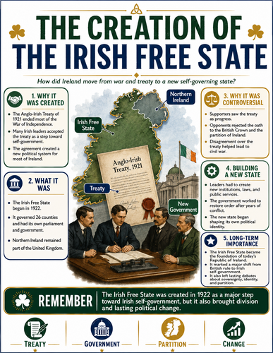 The Creation of the Irish Free State I Infographic