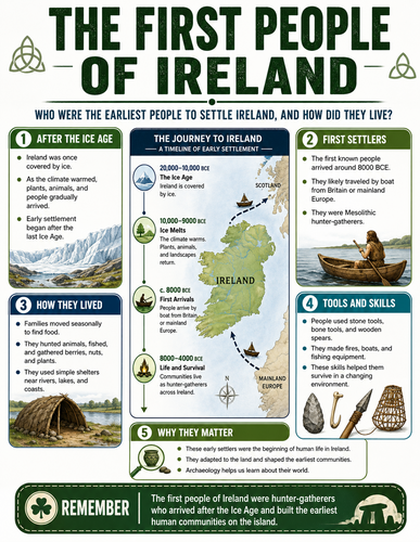 The First People of Ireland I Infographic