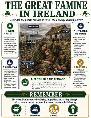 The Great Famine in Ireland I Infographic