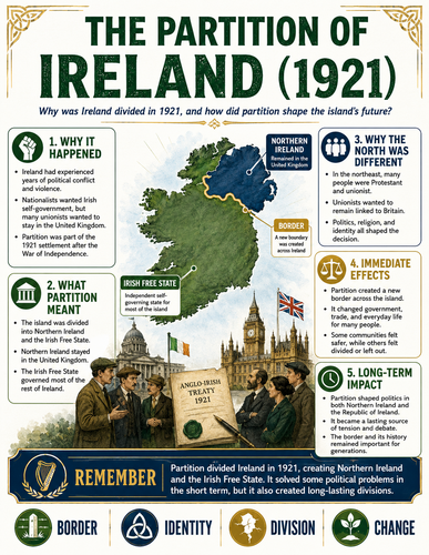The Partition of Ireland I Infographic