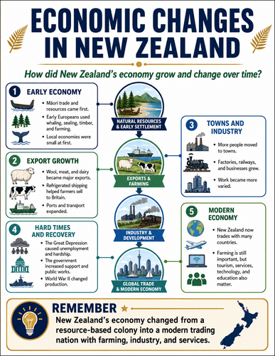 Economic Changes in New Zealand I Infographic