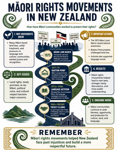Maori Rights Movements in New Zealand I Infographic