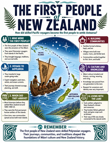 The First People of New Zealand I Infographic
