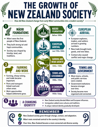 The Growth of New Zealand Society I Infographic