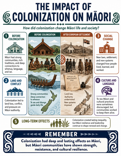 The Impact of Colonization on Maori I Infographic