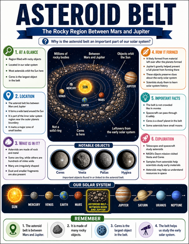 Asteroid Belt I Infographic