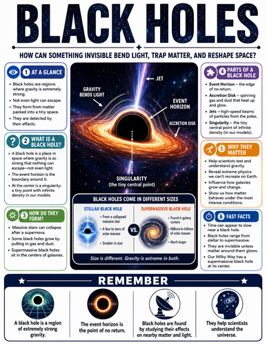 Black Holes I Infographic