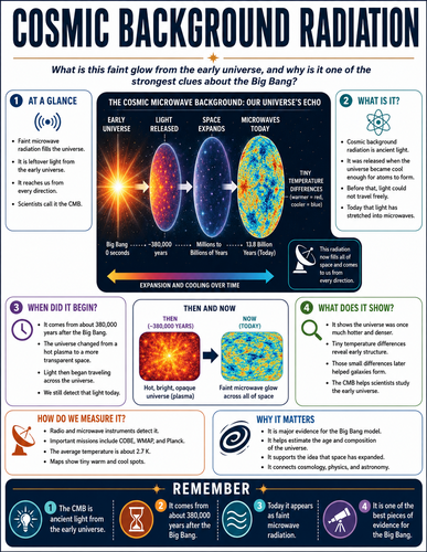 Cosmic Background Radiation I Infographic