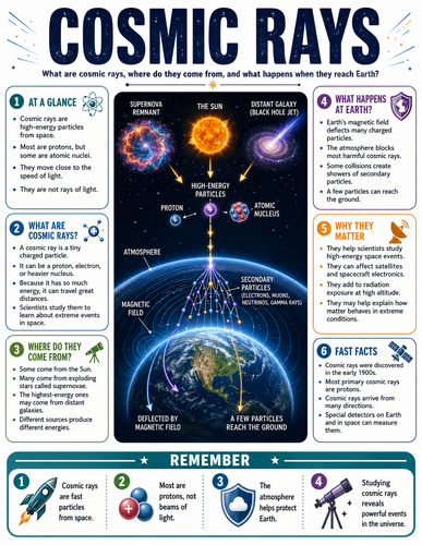Cosmic Rays I Infographic