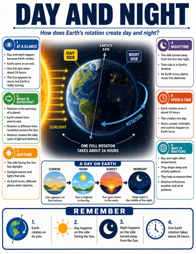 Day and Night I Infographic
