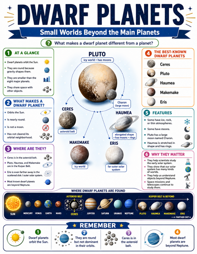 Dwarf Planets I Infographic