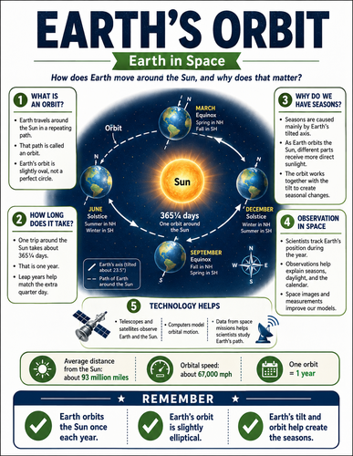 Earth's Orbit I Infographic