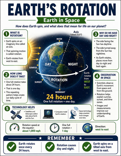 Earth's Rotation I Infographic