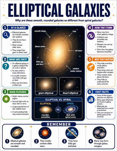Elliptical Galaxies I Infographic