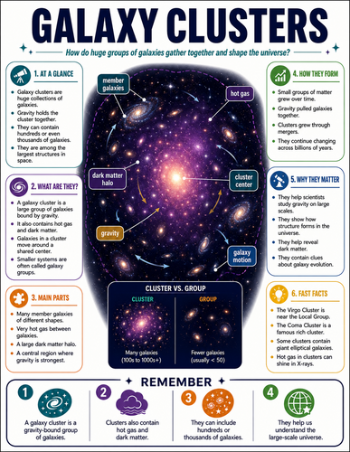 Galaxy Clusters I Infographic