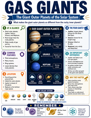 Gas Giants I Infographic