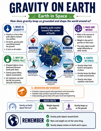 Gravity on Earth I Infographic