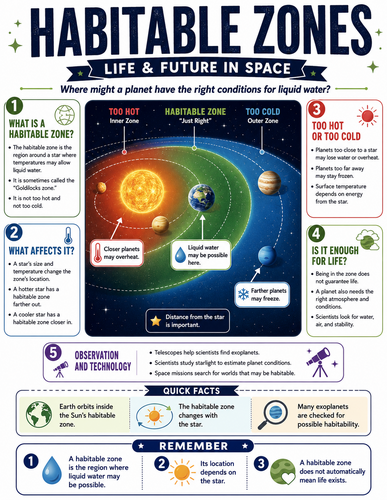 Habitable Zones I Infographic