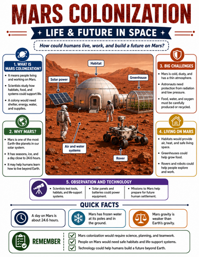 Mars Colonization I Infographic