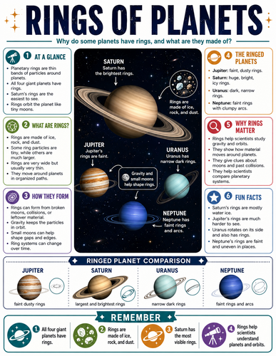 Rings of Planets I Infographic
