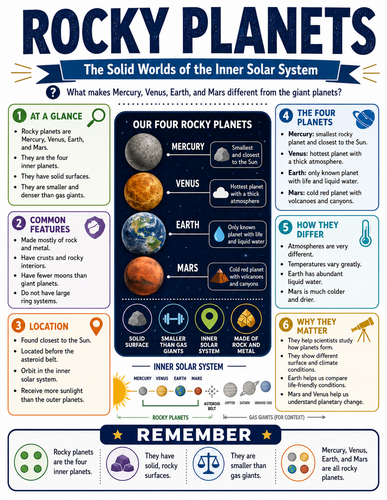 Rocky Planets I Infographic
