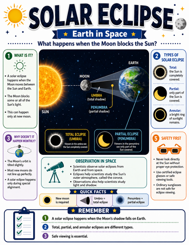 Solar Eclipse I Infographic