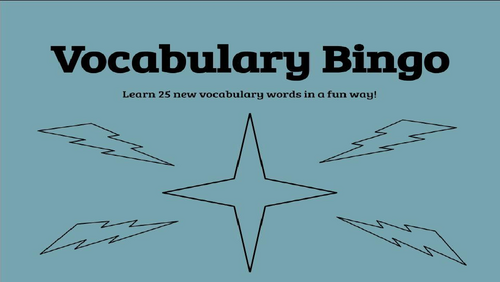 Vocabulary Bingo