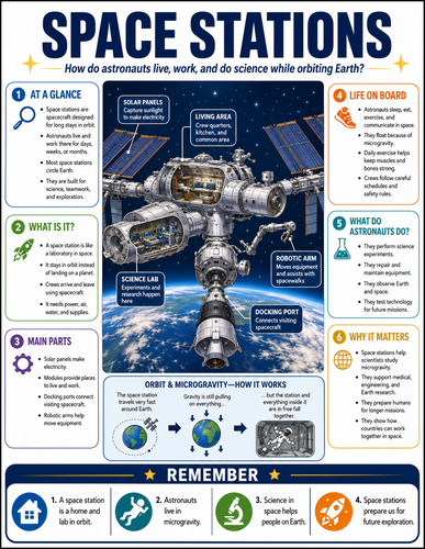 Space Stations I Infographic